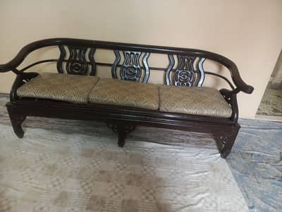 5 seater wood sofa set