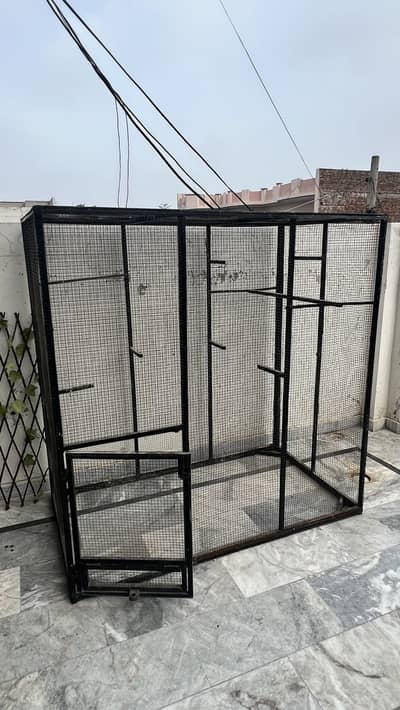 Cage For Sale  condition 10/10 Hight 5 feet Length 5 Feet Depth 3 Feet