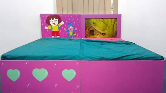 Kids single 2 beds set complete mattress