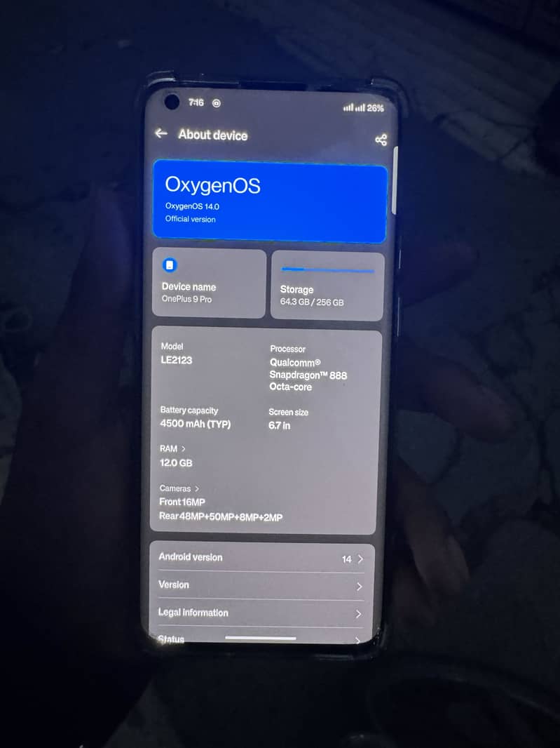 One plus 9 pro 6