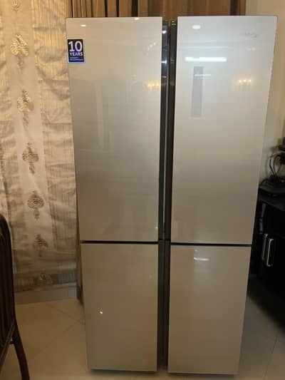 Haier side by side 4 door refrigerator