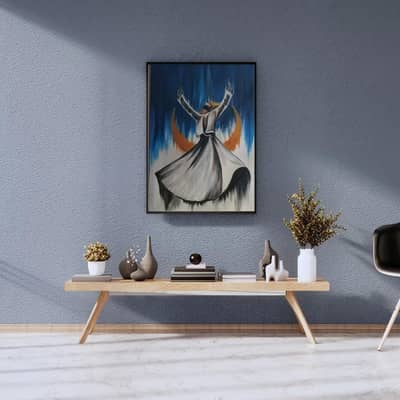 Original Oil Painting - Sufi Dervish 20x30 inches