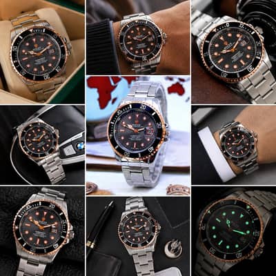  Premium Stainless Steel Rolex Watch for Men