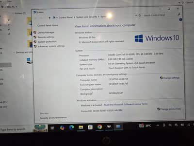 HP elitebook 1040 G3 touch screen