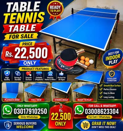 Table tennis For sale