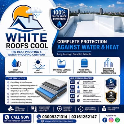Stop Roof Leakage Forever – 100% Waterproof & Heat Proof Solutions