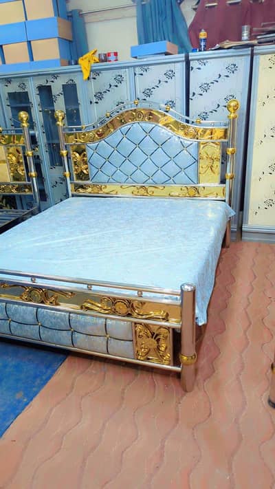 golden Aura Steel Beds