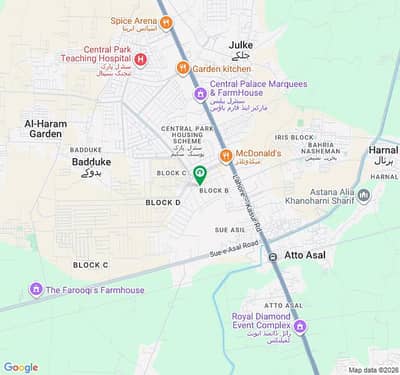 1 Kanal Residential Plot for Sale in B-Block, Central Park Housing Scheme Lahore | Demand 1.85 Crore