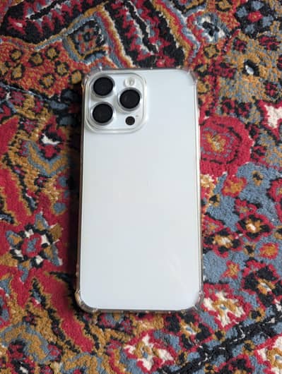 15 Pro Max | PTA | 256 | White | only mobile | 94% genuine battery |