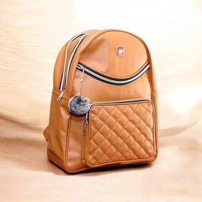 Girls Leather Bag For School College And Traveling