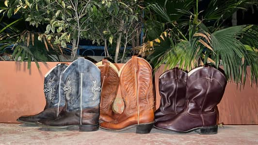 Cowboy boots and Chelsea boots