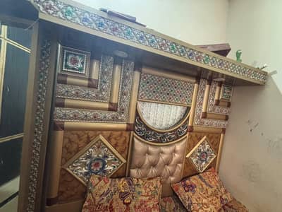 Rani Bed , Dressing Table and 2 Side table