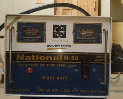 5kw national company pure copper stabilizer in very good condition