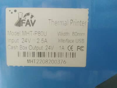FAV USB Thermal Receipt Printer Model MHT P80U