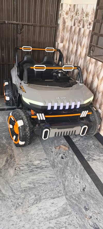 Electric Jeep, Rechargable, Remote Control and Self Drive, Music.