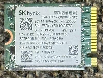 SK HYNIX 256Gb M2 NVME