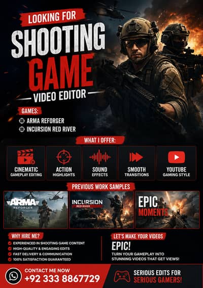 Looking for Shooting Game Video Editor