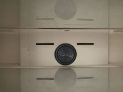 No frost double door silver fridge