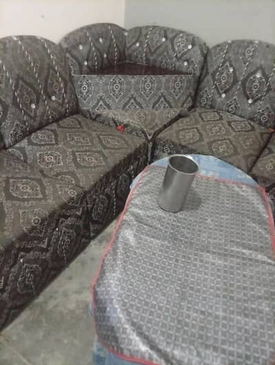 six seater sofa sall with side tables