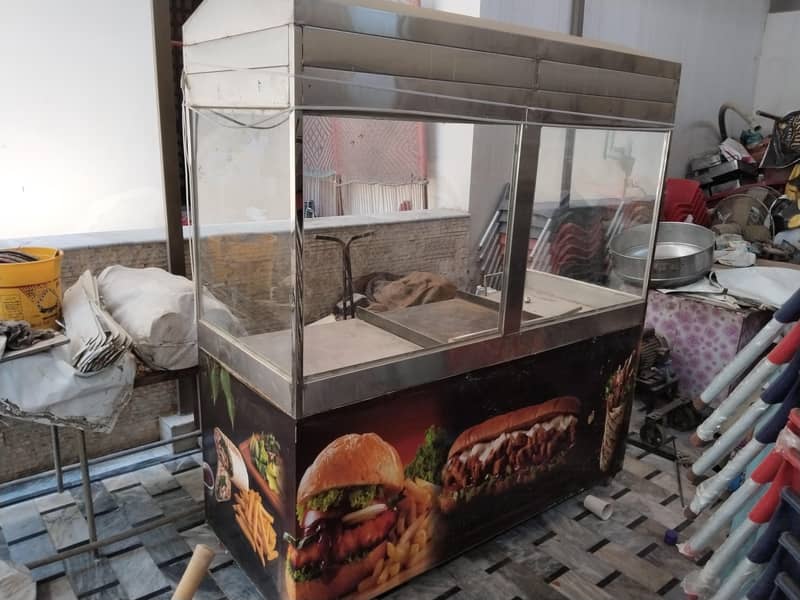 shawarma counter with shawarma machine 0