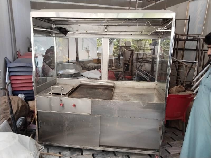 shawarma counter with shawarma machine 1