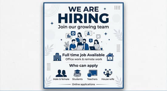 We are hiring male & female for office and online work