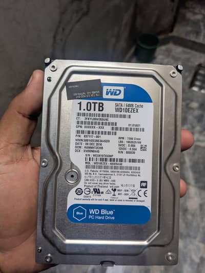 wastren digital Hard drive 1TB system pulled