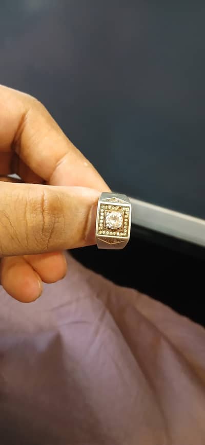 Italian silver ring 22 karat