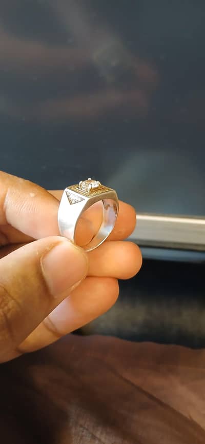 Italian silver ring 22 karat