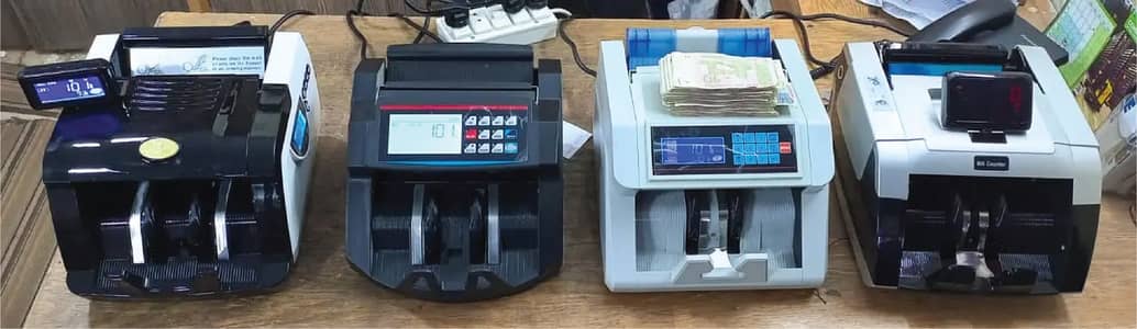 cash counting machine with fake note detection