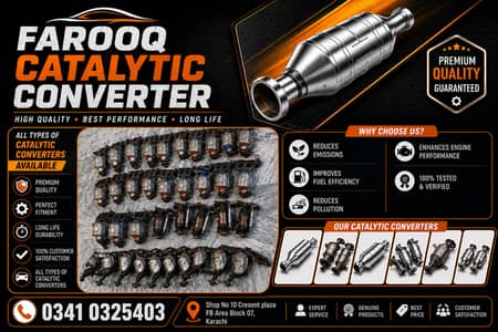 Suzuki Alto, Cultus, Wagon R, MIra, Fit, Swift Catalytic Converter