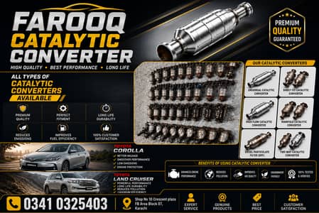 Toyota, Honda, Suzuki All Cars Catalytic Converter & HKS Muffler