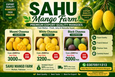 Sahu Mango Farm – Premium Export Quality Mangoes