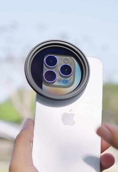 NEEWER 67mm Clip-On Variable ND2-32 Filter for iPhone & Android Phone
