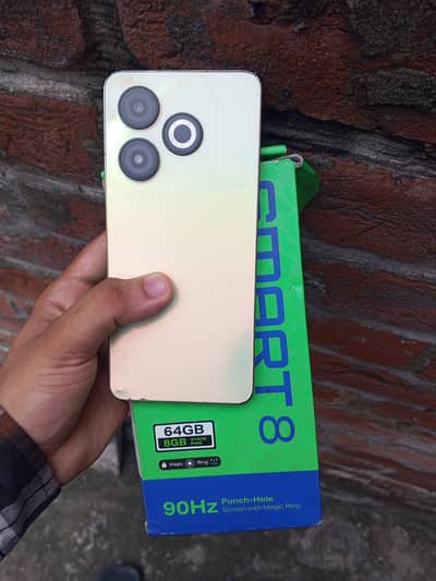 Infinix smart 8 with box  0325/4063/430