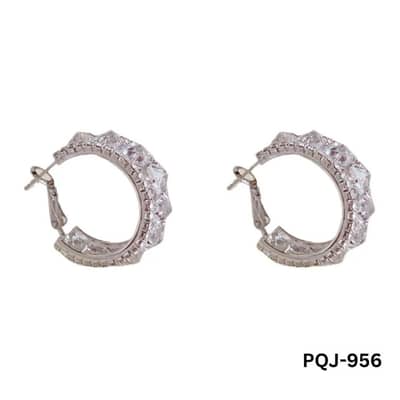 Zircon Gold Baliyan Earings For Women