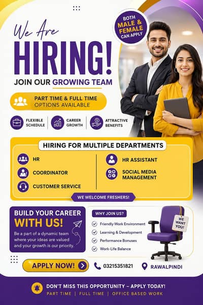 URGENT HIRING!! Remote & Office Jobs