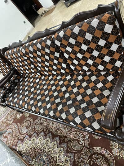 Antique Tali Wood 5-Seater Sofa Set Great Condition