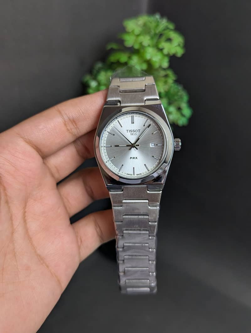 Premium Black Skeleton Men's Wrist Watch luxury stainless steel watch 2
