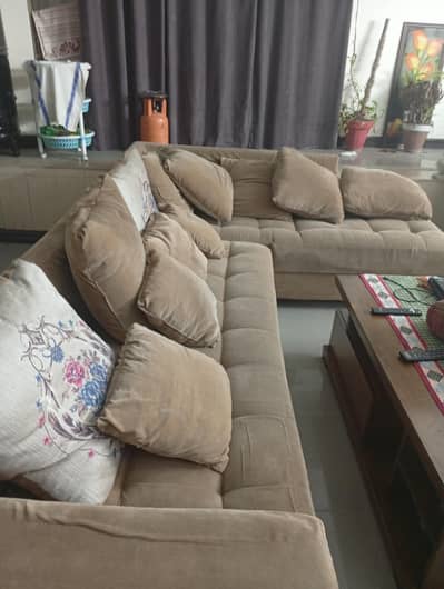 L shap sofa soft comfortable