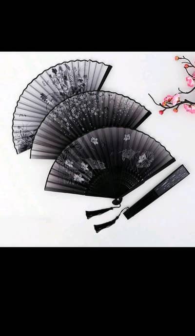 1pc Elegant Vintage Chinese Japanese Style Bamboo Folding Fan
