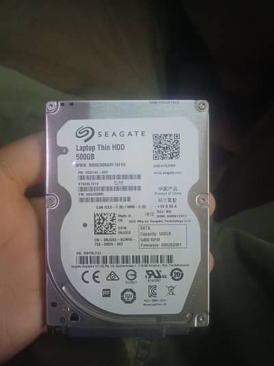 500GB laptop thin HDD 5400 RPM