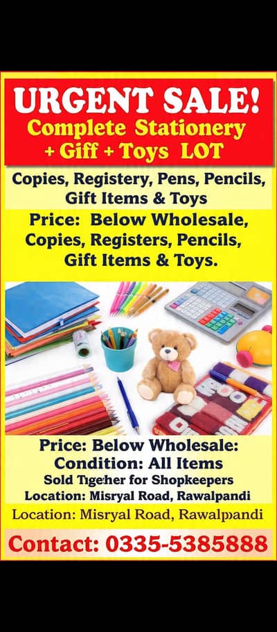stationary items for sale