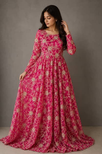 Premium Bareeze Net Fabric | Heavy Embroidery | 5 Yard Unstitched Suit