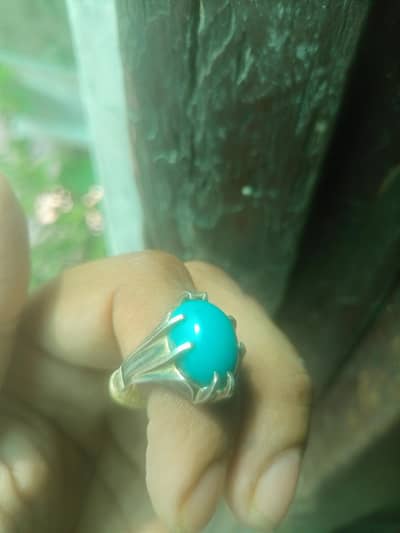 feroza Nishapuri with silver ring