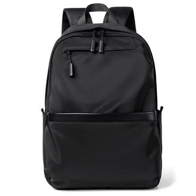 Black Polyester Laptop Backpack for Professionals Students
