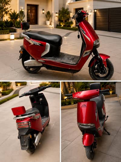 Title: Ramza G7 EV Electric Scooter – Excellent Condition | Red Color