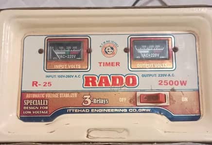 Original copper steplizer 2500 watt's 3- Relays
