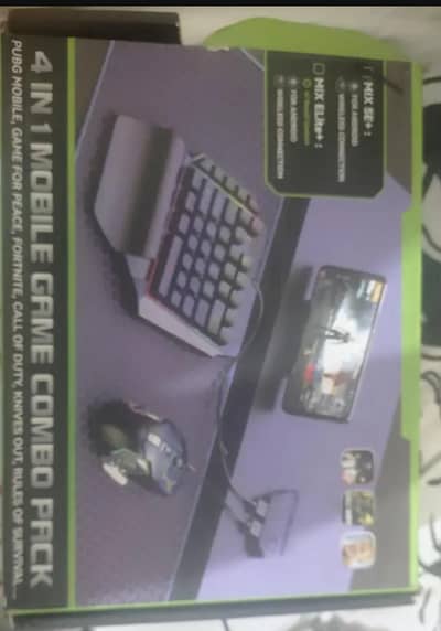 4in1 mobile gaming combo pack only 5to6 time used WhatsApp=03467883858