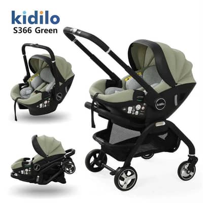 KIDILO Walker + Car Seat (S366 Green)